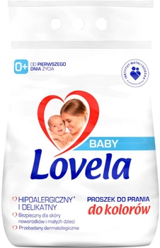 Proszek do prania Lovela Baby hipoalergiczny do ubrań kolorowych niemowlęcych i dziecięcych 2.7 kg (5900627092851)