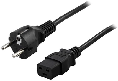 Kabel zasilający Power Walker CEE 7/7 - IEC C19 1.8 m Black (4260074976458)
