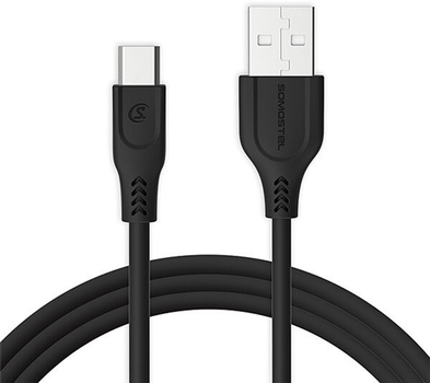 Kabel Somostel USB Type-A - micro-USB 3.1A 3 m Black (5902012966815)
