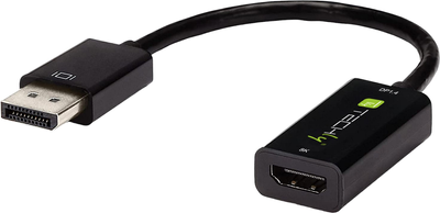 Кабель адаптер Techly DisplayPort 1.4 - HDMI 0.2 м Black (8059018364163)