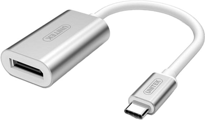 Kabel adapter Unitek USB Type-C - Displayport M/F 0.15 m White (4894160031716)