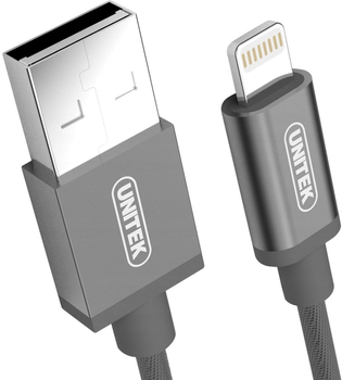 Kabel Unitek USB Type-A - Lightning 1 m Gray (4894160032256)