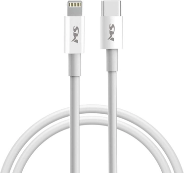 Kabel MS USB Type-C - Lightning 1 m White (3856005185030)