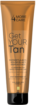Krem do ciała More4Care Get Your Tan! rozświetlający koloryzujący body make-up 100 ml (5900116091747)