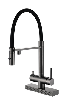 Кухонний змішувач Fabiano FKMC 3124 Black Steel 8231.403.1543