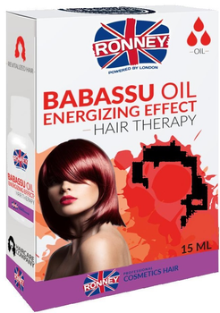 Olej Ronney Babassu Oil Energizing Effect energetyzujący do włosów farbowanych i matowych 15 ml (5060589154605)