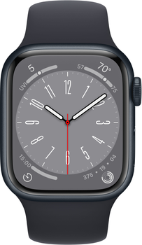 Смарт-годинник Apple Watch Series 8 GPS + Cellular 41mm Midnight Aluminium Case with Midnight Sport Band (APL_MNHV3/A)