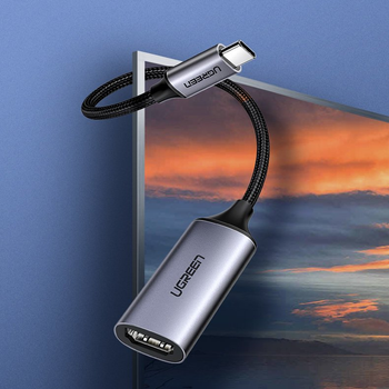 Adapter Ugreen CM297 USB 2.0 Type-C to HDMI v2.0 4K 60Hz 10 cm Grey (6957303874446)