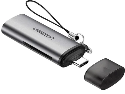 Кардрідер Ugreen CM184 USB Type-C 3.1 Card Reader for TF/SD Gray (6957303857043)