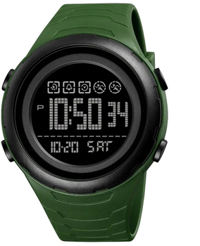 Мужские часы Skmei 1674AGBK Army Green-black
