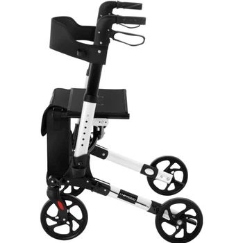 Ходунки Роллатор для взрослых Uniprodo UNIROLL-02-DF складные с сумкой 7,7кг/136кг нагрузка Черный