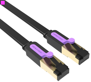 Patchcord Vention CAT7 FTP Ethernet 5 m Black (6922794729858)