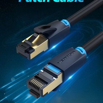 Патч-корд Vention CAT 8 SFTP Ethernet 5 м Black (6922794742857)