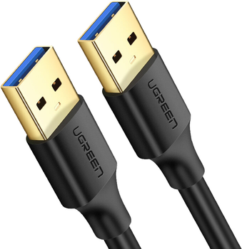 Kabel Ugreen US128 USB Type-A 3.0 2 m Black (6957303813711)