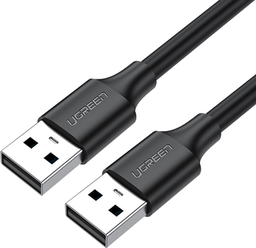 Kabel Ugreen US102 USB 2.0 1.5 m Black (6957303813100)