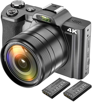 Фотоаппарат IXNAIQY DC201 48Мп / CMOS / 4K 60fps / 16X зум / Wi‑Fi / Черный Б/В