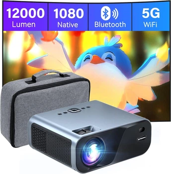 Мультимедійний проектор Surewheel Е60 Full HD 12000 Лм WiFi Bluetooth з динаміками g2
