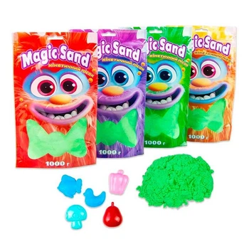 Magic sand в пакете голубой 1 кг 39404-3