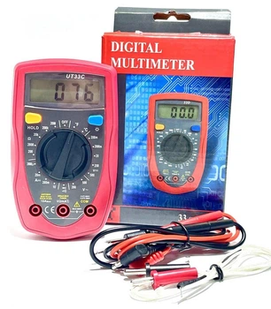 Маленький цифровой мультиметр UNI-T UT33C - тестер DT33C