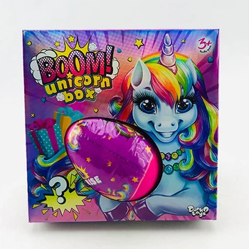 Бомбочка для ванной Danko Toys "Boom! Unicorn Box" с сюрпризом BUB-01-01U