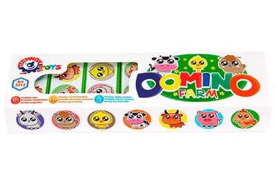 Игра настольная домино Технок "Ферма" детское 3312