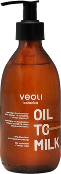 Олія для душу Veoli Botanica Oil to Milk зволожувально-трансформувальна 290 мл (5904555695498)