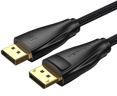 Kabel Vention DisplayPort v1.4 5 m Black, 8K 60 Hz, 4K 144 Hz, 2K 165 Hz, 1080P 240 Hz (6922794753969)