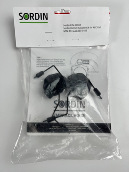 Крепление наушников MSA Sordin на шлем Helmet Adapter Kit for ARC Rail, Цвет: Черный