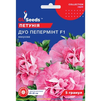 Семена Петуния F1 Дуо Пепперминт GL Seeds 5шт (collection1273)