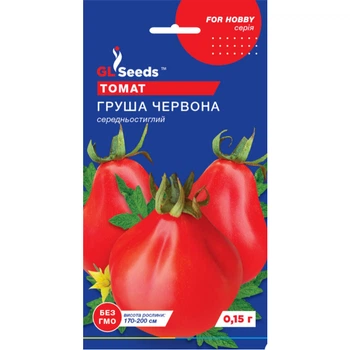 Томат, ГРУША ЧEPBOHA, середньостиглий, 0.15 г (For Hobby 534)
