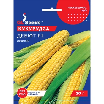 Насіння Кукурудза цукрова Дебют F1 GL Seeds 20г (Professional329)