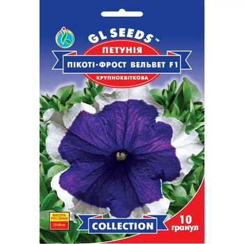 Насіння Петунія F1 Пікоті Фрост Вельвет GL Seeds 10шт (collection1288)