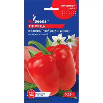 Семена Перец сладкий Калифорнийское чудо GL Seeds 0.25г (For Hobby743)