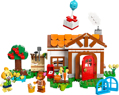 Zestaw klocków LEGO Animal Crossing Odwiedziny Isabelle 389 elementów (77049)