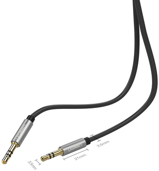 Кабель Ugreen AV119 3.5 мм to 3.5 мм Audio Cable 1 м Black (6957303817337)