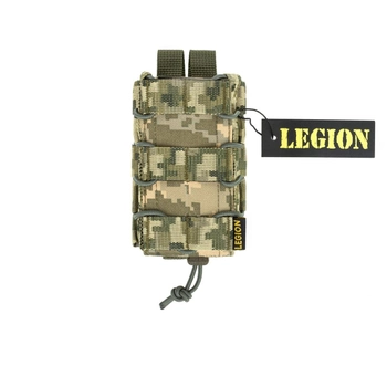 Legion підсумок для АК відкритий подвійний МM14, піксель військовий тактичний подвійний підсумок для магазину