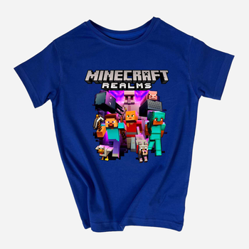 Подростковая футболка Mincraft realms
