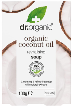 Мило Dr.Organic Virgin Coconut Oil очищувальне та освіжаюче для сухої шкіри 100 г (5060176676282)