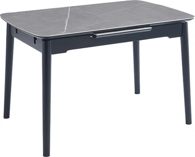 Обеденный стол Vetro Mebel TM-76 Петра грей матовый (TM-76-petra-grey/ black)