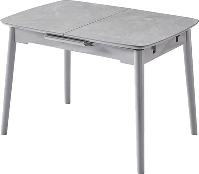 Стіл обідній Vetro Mebel TM-84 Калакатта мармур (TM-84-calacatta-marble/ grey)