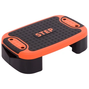 Степ-платформа 4 IN 1 MUTIFUCTIONAL STEP Zelart FI-3996 53x36x14см чорно-жовтогарячий