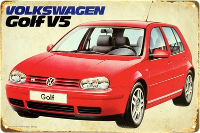 Металлическая табличка "Volkswagen Golf V5" (ms-104119)