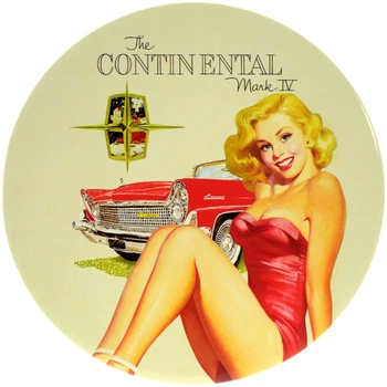 Металлическая табличка "Lincoln Continental (Pin Up)" (ms-104156)