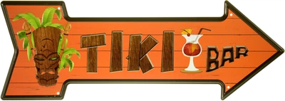 Металлическая табличка "Тики Бар" (ms-104173)