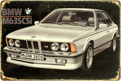 Металлическая табличка "BMW M635CSi" (ms-104099)