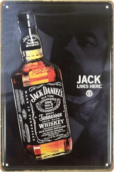 Металева табличка "Jack Daniel’s (Jack Lives Here)" (ms-104125)