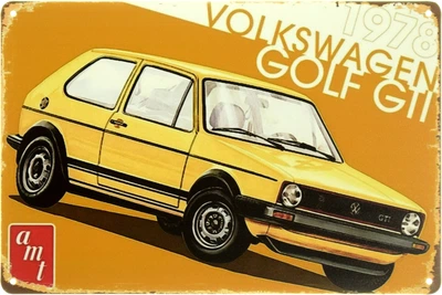 Металлическая табличка "Volkswagen Golf GTI 1978" (ms-104110)