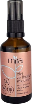 Olej do ciała Mira naturalny rafinowany ze słodkich migdałów 50 ml (5907480771565)