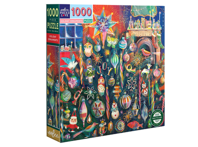 Пазл EeBoo Holiday Ornaments 1000 елементів (0689196514982)