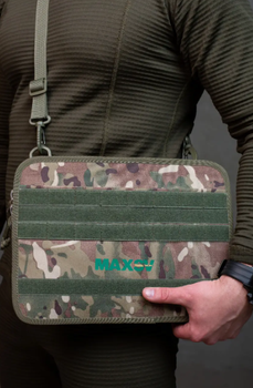 Чехол для планшета тактический NEXT MAX-SV 12/12,5 дюймов для размещения на экипировке MOLLE усилен с дополнительной панелью.
